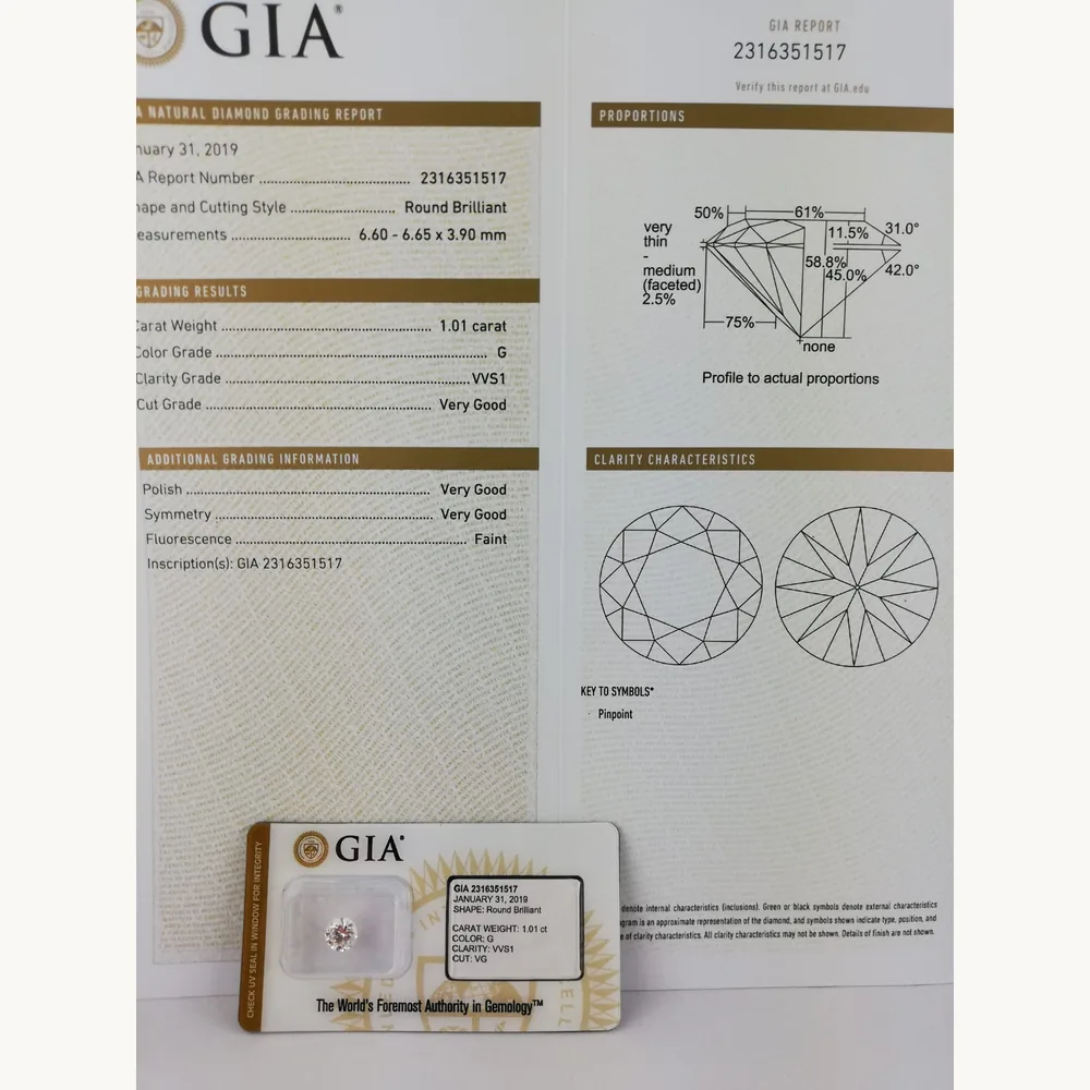 Certificat diamant GIA pour expertise à Reims